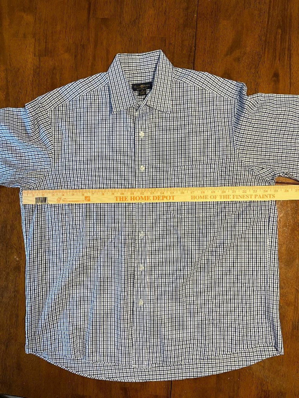 Mens Club Room Regular Fit Short Sleeve Button Up Shirt, Size 17/XL